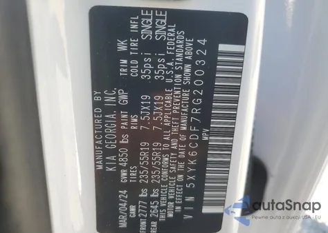 2024 Kia Sportage X Line from USA, damaged, VIN 5XYK6CDF7RG200324